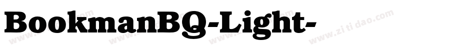 BookmanBQ-Light字体转换