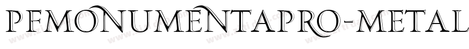 PFMonumentaPro-Metal字体转换