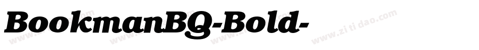 BookmanBQ-Bold字体转换