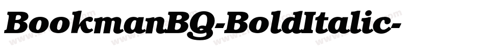 BookmanBQ-BoldItalic字体转换