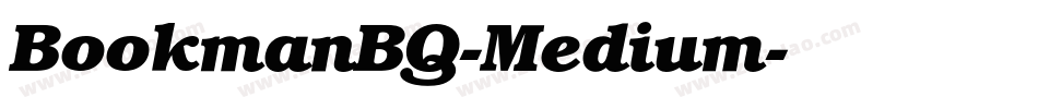BookmanBQ-Medium字体转换