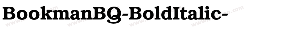 BookmanBQ-BoldItalic字体转换