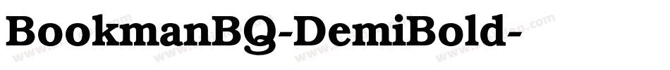 BookmanBQ-DemiBold字体转换