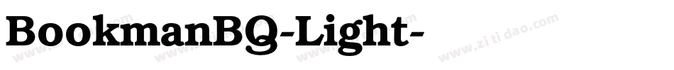 BookmanBQ-Light字体转换