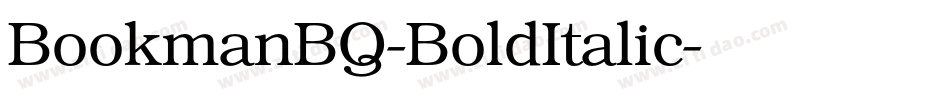 BookmanBQ-BoldItalic字体转换