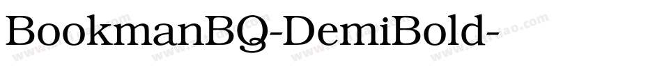 BookmanBQ-DemiBold字体转换