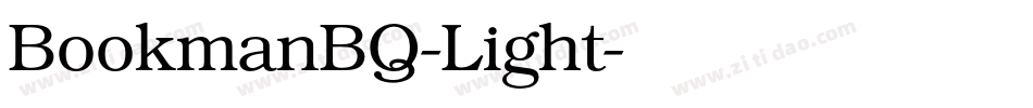 BookmanBQ-Light字体转换