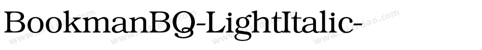 BookmanBQ-LightItalic字体转换