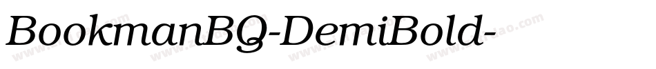 BookmanBQ-DemiBold字体转换