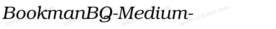 BookmanBQ-Medium字体转换