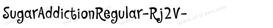 SugarAddictionRegular-Rj2V字体转换