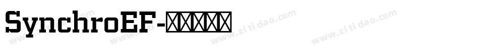 SynchroEF字体转换