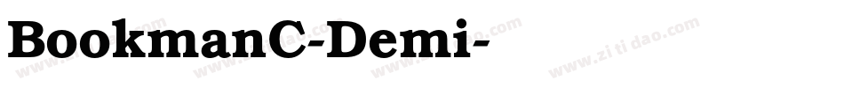 BookmanC-Demi字体转换