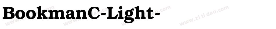 BookmanC-Light字体转换