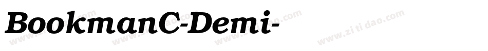 BookmanC-Demi字体转换