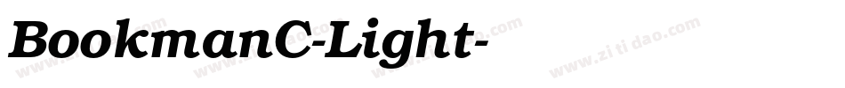 BookmanC-Light字体转换