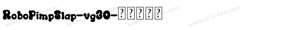 RoboPimpSlap-vg3O字体转换