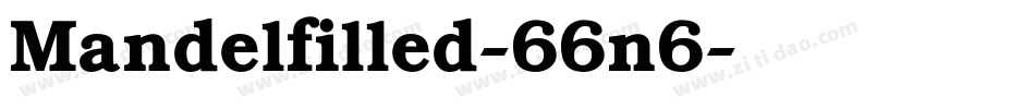 Mandelfilled-66n6字体转换