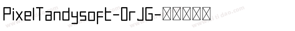 PixelTandysoft-0rJG字体转换