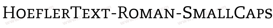 HoeflerText-Roman-SmallCaps字体转换