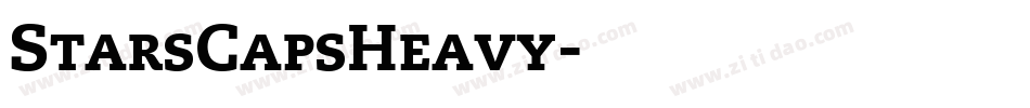 StarsCapsHeavy字体转换