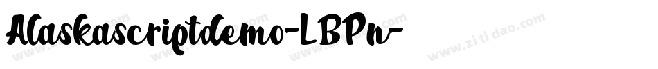 Alaskascriptdemo-LBPn字体转换