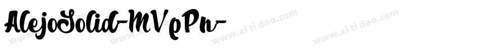 AlejoSolid-MVpPn字体转换