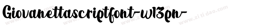 Giovanettascriptfont-w13pn字体转换