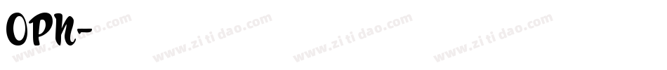 OPN字体转换