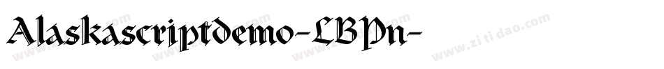 Alaskascriptdemo-LBPn字体转换