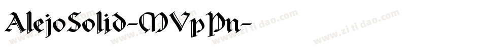 AlejoSolid-MVpPn字体转换