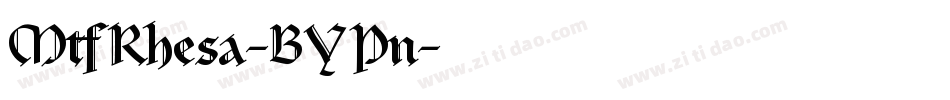 MtfRhesa-BYPn字体转换