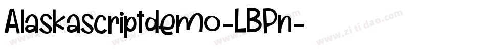Alaskascriptdemo-LBPn字体转换