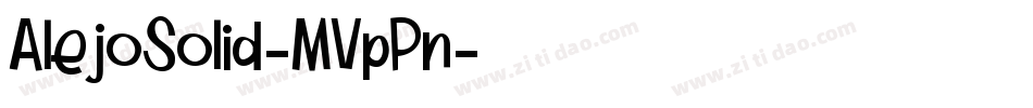 AlejoSolid-MVpPn字体转换