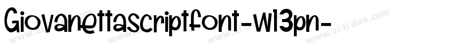 Giovanettascriptfont-w13pn字体转换