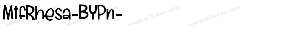 MtfRhesa-BYPn字体转换