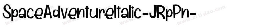 SpaceAdventureItalic-JRpPn字体转换