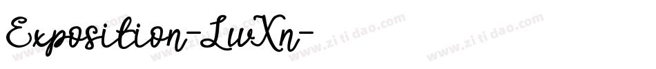 Exposition-LwXn字体转换