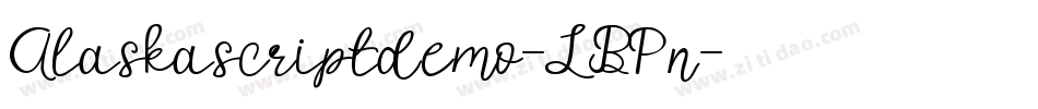 Alaskascriptdemo-LBPn字体转换