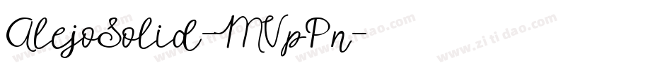 AlejoSolid-MVpPn字体转换