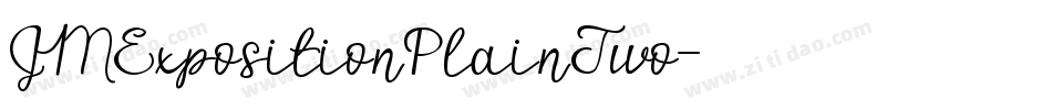 JMExpositionPlainTwo字体转换