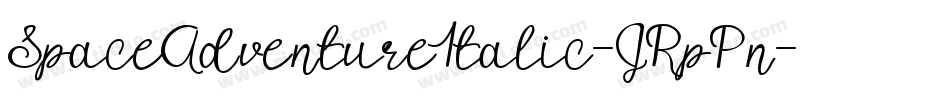 SpaceAdventureItalic-JRpPn字体转换