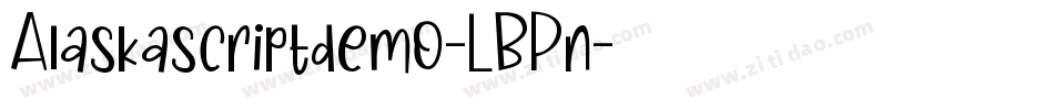 Alaskascriptdemo-LBPn字体转换