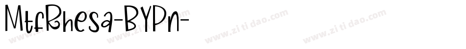 MtfRhesa-BYPn字体转换