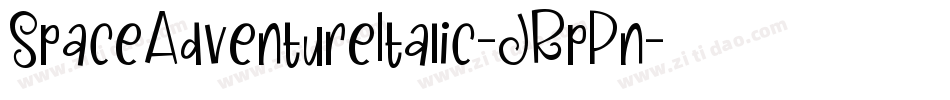 SpaceAdventureItalic-JRpPn字体转换