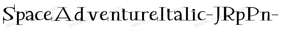 SpaceAdventureItalic-JRpPn字体转换