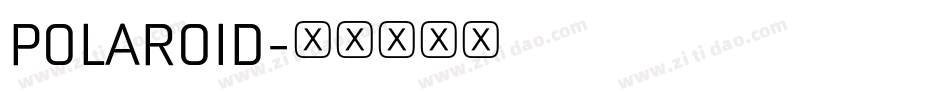 POLAROID字体转换