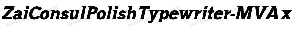 ZaiConsulPolishTypewriter-MVAxw字体转换
