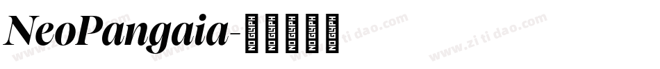 NeoPangaia字体转换