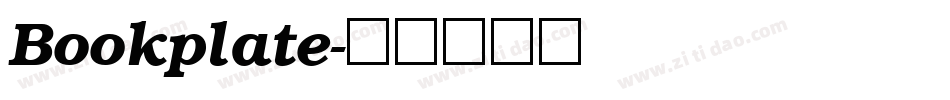 Bookplate字体转换